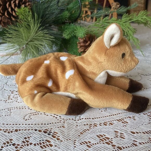 Ty Beanie Baby Wisper The Fawn Birthday April 5, 1997 - Picture 1 of 10